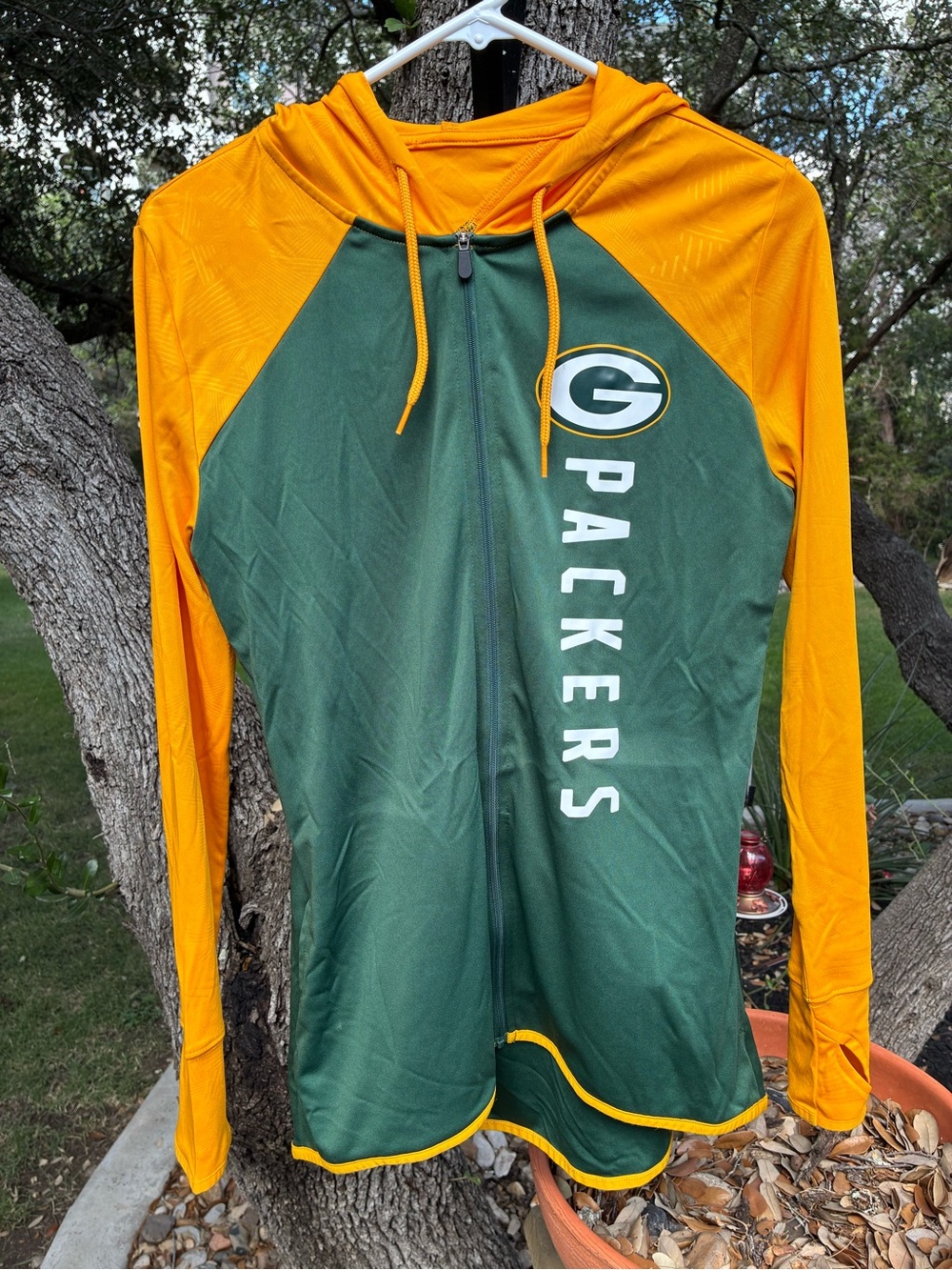Fanatics Green and Gold Hooded Jacket